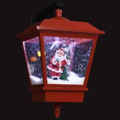 Greatstore Vánoční závěsná lampa LED světla a Santa červená 40x27x45 cm