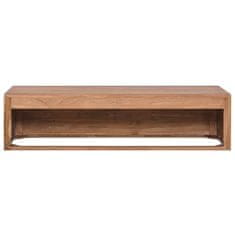 Greatstore Nástěnná koupelnová skříňka 120x45x30 cm masivní teakové dřevo