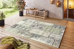 NORTHRUGS Kusový koberec Beach 103846 Green/Cream/Black – na ven i na doma 160x230