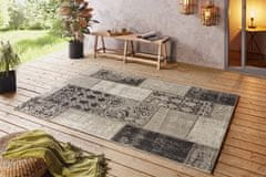 NORTHRUGS AKCE: 80x200 cm Kusový koberec Beach 103848 Taupe/Cream/Black – na ven i na doma 80x200