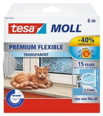 Tesa Gumové těsnění "tesamoll Premium Flexible 5417", transparentní, 9 mm x 6 m