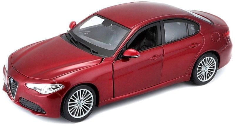 BBurago 1:24 Plus Alfa Romeo Giulia 2016 červená