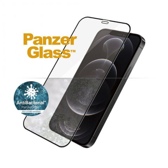 PanzerGlass Edge-to-Edge Antibacterial pro Apple iPhone 12/12 Pro 6,1″ 2711, černé