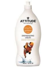 Attitude Přípravek na mytí nádobí s vůní citronové kůry, 700 ml