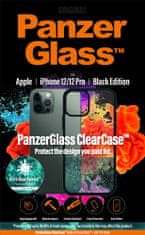 PanzerGlass ClearCase Antibacterial pro Apple iPhone 12/12 Pro 6,1″ Black Edition 0252 - rozbaleno