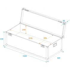 Roadinger univerzální Transport Case 120x40x30cm