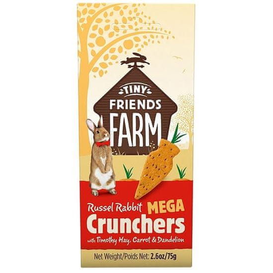 Supreme Tiny FARM Snack Rabbit Mega Crunchers - králík 3 ks, 75 g