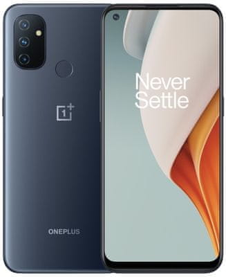 OnePlus Nord N100, výkonný procesor,  IPS LCD displej, trojitý ultraširokoúhlý fotoaparát, makro, selfie kamera, čtečka otisků prstů