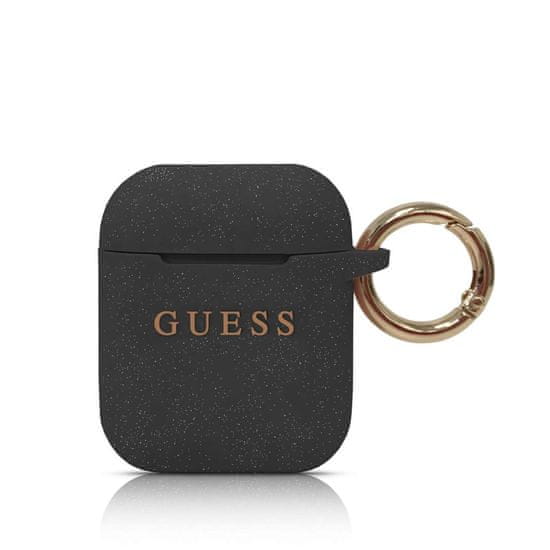 Guess Guess Silikonové Pouzdro pro Airpods 1/2 Black