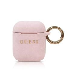 Guess Guess Silikonové Pouzdro pro Airpods 1/2 Pink