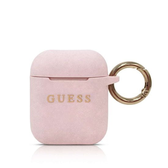 Guess Guess Silikonové Pouzdro pro Airpods 1/2 Pink