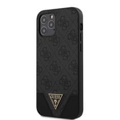 Guess Guess 4G Triangle Zadní Kryt pro iPhone 12/12 Pro 6.1 Grey 