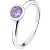 Hot Diamonds Stříbrný prsten Emozioni Scintilla Lavender Calmness ER020 (Obvod 50 mm)