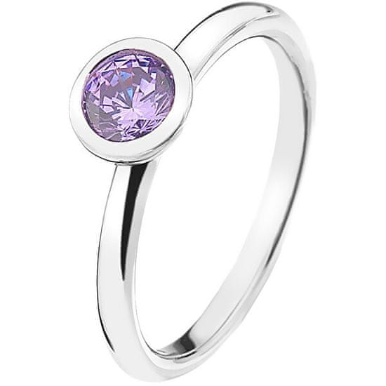 Hot Diamonds Stříbrný prsten Emozioni Scintilla Lavender Calmness ER020