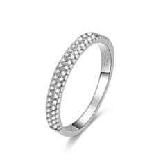 Beneto Stříbrný prsten se zirkony AGG337 (Obvod 58 mm)