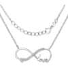 Stříbrný náhrdelník Nekonečná láska Infinity JJJN0243