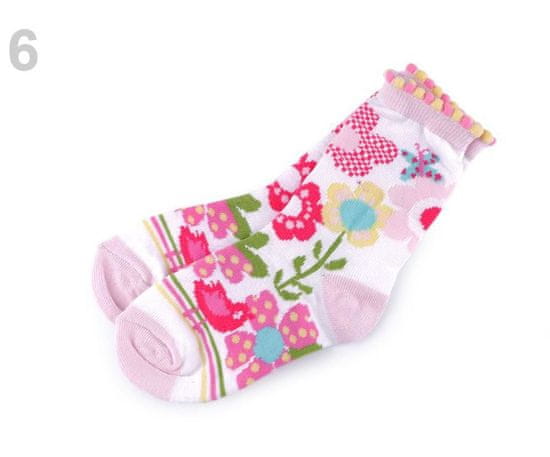 Kraftika 1pár (vel.16-17) multikolor dětské ponožky dívčí