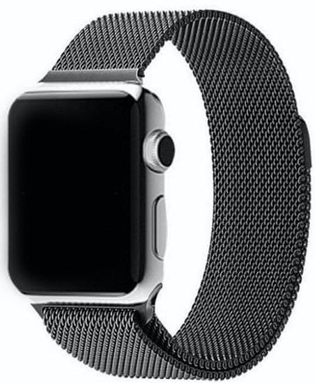 Daklos Nerezový ocelový řemínek na Apple Watch - Black - 38 / 40 mm