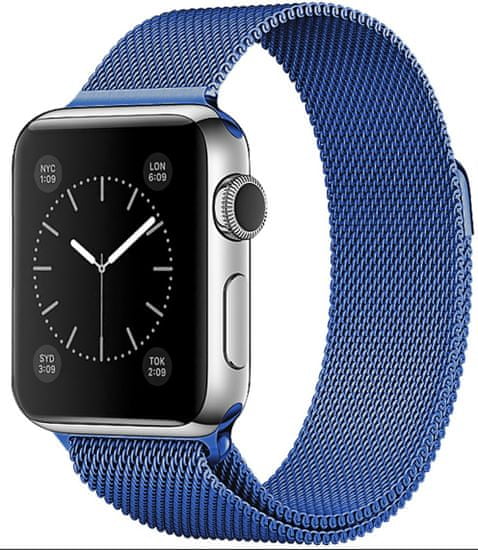 SAMURRAI nerezový ocelový řemínek na Apple Watch - Blue - 38 / 40 mm