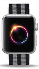 SAMURRAI nylonový řemínek pro Apple Watch - černý B - 42 / 44 mm