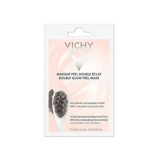 Vichy Minerální rozjasňující pleťová peelingová maska (Double Glow Peel Mask) 2 x 6 ml