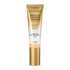 Max Factor Pečující make-up pro přirozený vzhled pleti Miracle Touch Second Skin SPF 20 (Hybrid Foundation) 30 (Odstín 04 Light Medium)