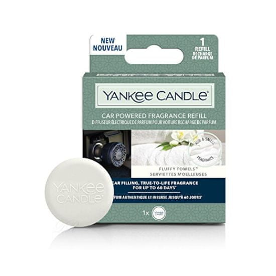 Yankee Candle Náplň do difuzéru do zásuvky auta Car Powered Fluffy Towels 1 ks