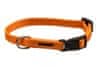 BAFPET Obojek puppy nylon rozlišovací-oranžový s černou přezkou 1,00 x 18-26 cm