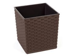 Obal na květník JUKA RATTAN plastový 30x30x31cm