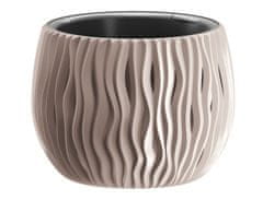 Obal na květník SANDY BOWL 2v1 plastový matný d37x21cm