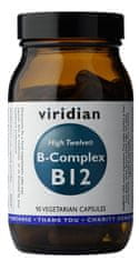 VIRIDIAN nutrition B-Complex B12 High Twelwe, 90 kapslí