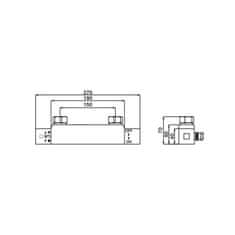 Mexen CUBE sprchová baterie-termostatická, chrom 77200-00 - MEXEN