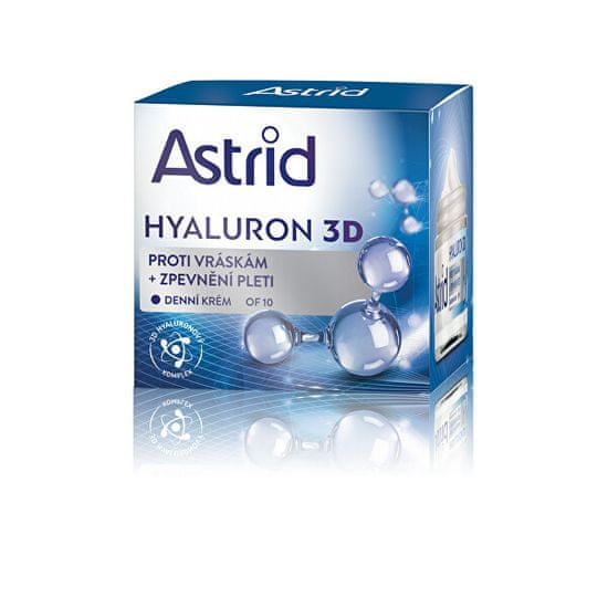 Astrid Zpevňující denní krém proti vráskám OF 10 Hyaluron 3D 50 ml