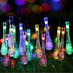 Bezdoteku LEDSolar 20 vánoční solární řetěz kapky multicolor, iPRO, 2W, barevné