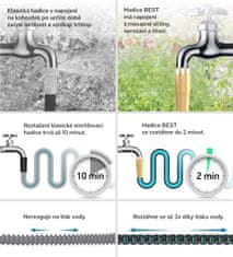 Bezdoteku Zahradní hadice smršťovací natahovací BEST 15m