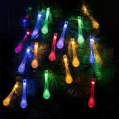 Bezdoteku LEDSolar 20 vánoční solární řetěz kapky multicolor, iPRO, 2W, barevné