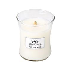 Woodwick Vonná svíčka váza White Tea & Jasmine 275 g