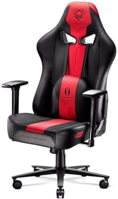 Gaming kolečková židle Diablo-Chairs X-Player 2.0, černá/červená (5902560337181) nastavitelné opěradlo područky