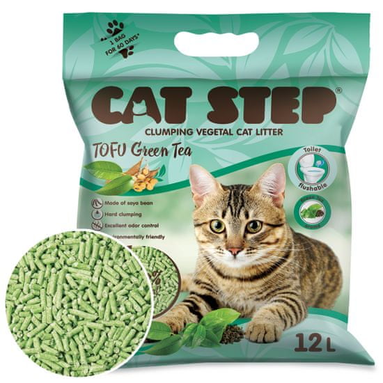 CAT STEP Tofu Green Tea 5,4 kg / 12 L