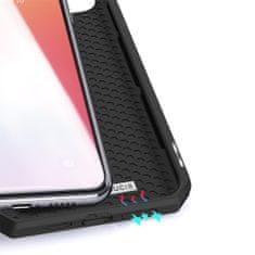 Dux Ducis Skin X knížkové kožené pouzdro na iPhone 12 / 12 Pro, černé