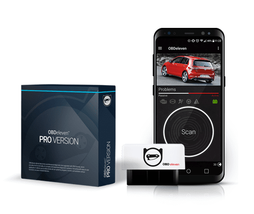 OBDeleven Tester automobilů OBDeleven + PRO Pack kompatibilní s Audi, Volkswagen, Skoda, Seat, Android Diagnostika, aktivace funkcí, živá data, OBD2 VAG CAN UDS