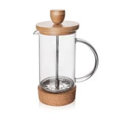 Orion Konvice sklo/nerez/bambus kafetier CORK 0,4 l