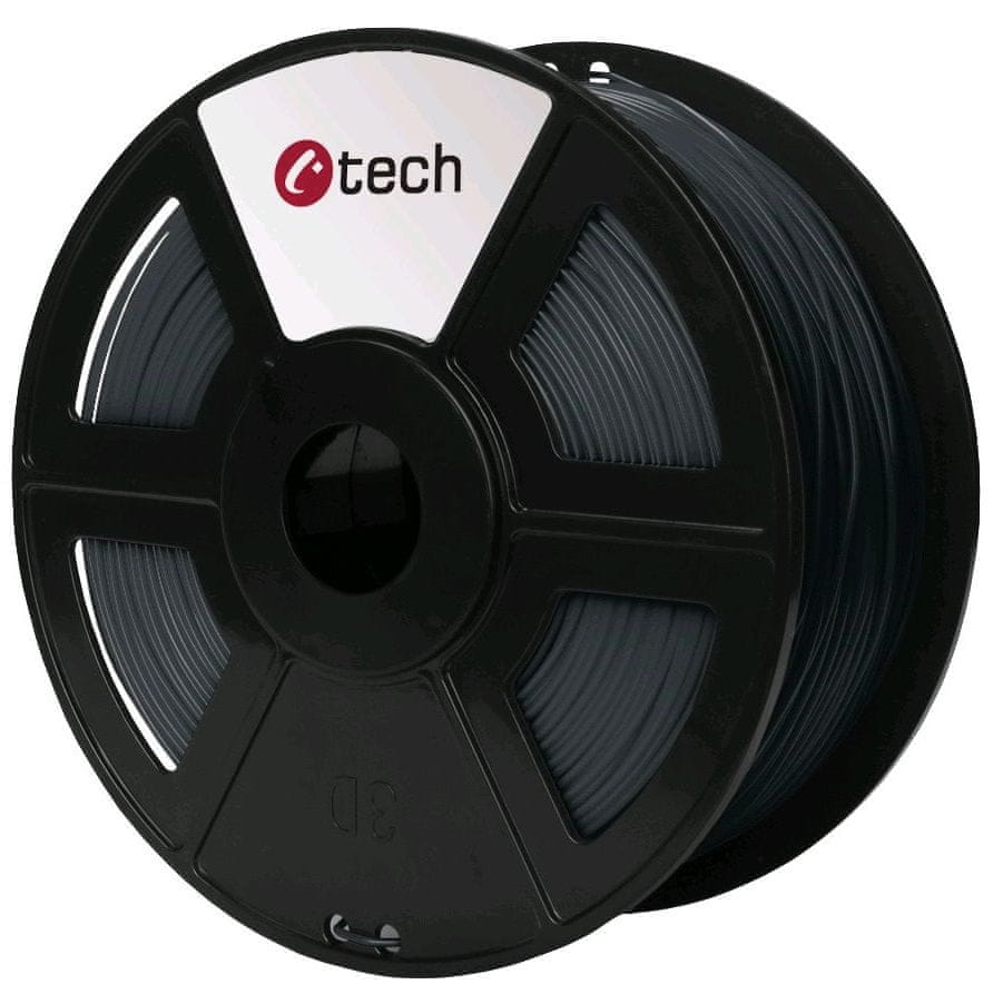 C-Tech tisková struna, PLA, 1,75mm, 1kg, šedá (3DF-PLA1.75-DG)