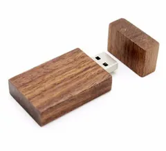 CTRL+C Dřevěný USB hranol, ořech, 128 GB, USB 3.0/3.1