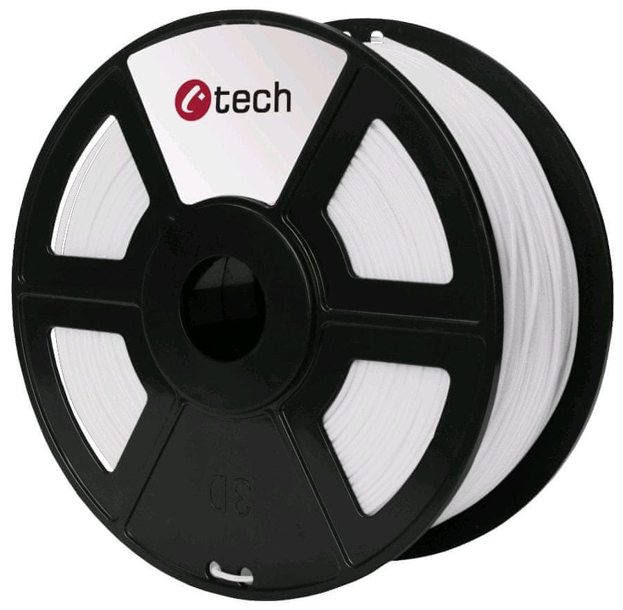 C-Tech tisková struna, PLA, 1,75mm, 1kg, bílá (3DF-PLA1.75-W)