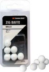 Tandem Baits Nástraha - Zig-Balls 10 mm / 6 ks - fluo bíla