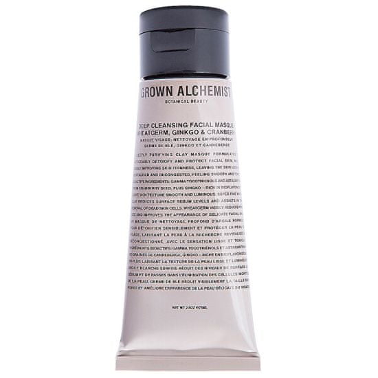 Grown Alchemist Hloubkově čisticí pleťová maska Wheatgerm, Ginkgo & Cranberry (Deep Cleansing Masque) 75 ml