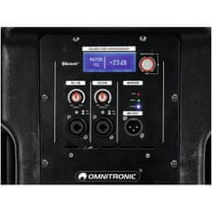 Omnitronic XKB-212A DSP, 12" aktivní reprobox, 360W, Bluetooth