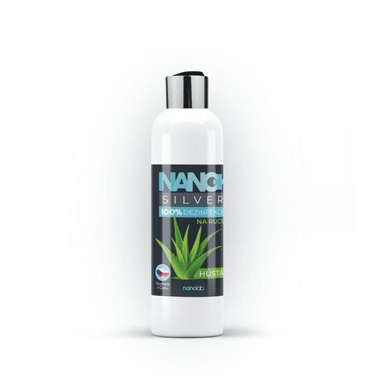 Nanolab HUSTÁ dezinfekce na ruce NANO+ Silver 100 ml