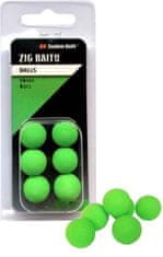 Tandem Baits Nástraha - Zig-Balls 14 mm / 6 ks - fluo zelená